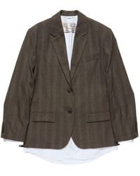 Acne Studios - Layered Wool Suit Jacket - Lyst