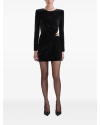 Self-Portrait - Fluwelen Jurk Verfraaid Met Ketting - Lyst