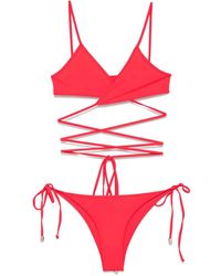 The Attico - Der Attico Bikini mit Gummi -Logo - Lyst