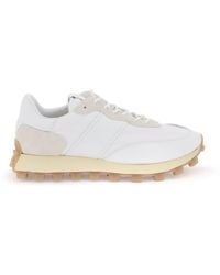 Tod's - Leather and Fabric 1 T Sneakers - Lyst
