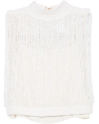 Fabiana Filippi - Wool And Silk Blend Top - Lyst