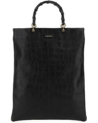 Jil Sander - Leather Medium Shopping Bag - Lyst