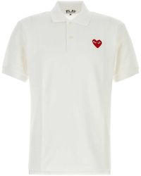 COMME DES GARÇONS PLAY - Piquet Polo Shirt - Lyst