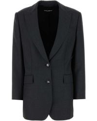 Dolce & Gabbana - Graphite Wool Blazer - Lyst