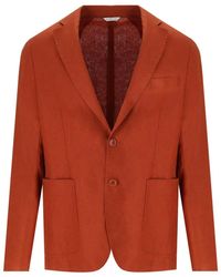 Manuel Ritz - Rust Single Breasted Jacket - Lyst