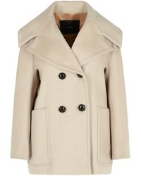Max Mara - 'mario' Beige Cashmere Jacket - Lyst