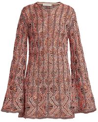 Chloé - Diamond Knit Tunic Dress - Lyst