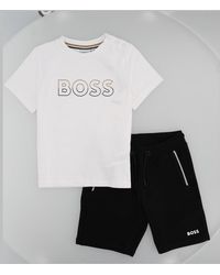 BOSS - Set Sportivo T Shirt E Shorts - Lyst