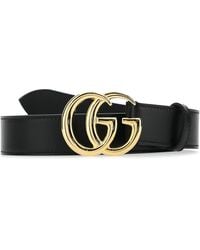 Gucci - Leather Gg Marmont Belt - Lyst