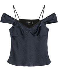 Theory - Ss Peek Cami Top.Cru - Lyst