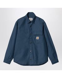 Carhartt - Hayworth Shirt Jacket Naval Coloured - Lyst