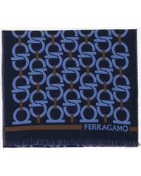 Ferragamo - Wollschal mit Haken - Lyst