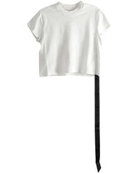 Rick Owens - Ribbed Neckline T-Shirt - Lyst