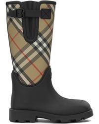 Burberry - "Marsh Stamp High" Rain Boots - Lyst
