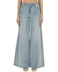 MICHAEL Michael Kors - Wide Leg Jeans Cotton - Lyst