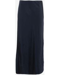 Vince - Long Acetate Skirt - Lyst