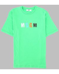 MSGM - Jersey T-Shirt Boy - Lyst
