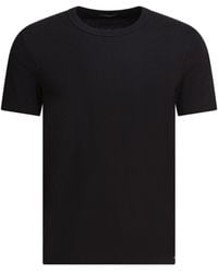 Tom Ford - Black Stretch Cotton T -shirt - Lyst