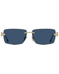 Fred - Sonnenbrille Fg40065 U 30 V Winch Gold/Blau Herren - Lyst