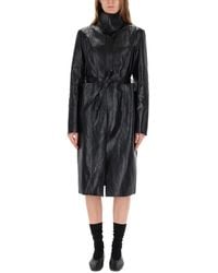 Our Legacy - Knee-Length Calfskin Leather Trench Coat With Tailored Fit - Lyst