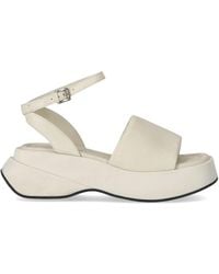 Elena Iachi - Lena Ivory Platform Sandal - Lyst