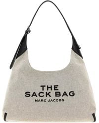 Marc Jacobs - Grey Canvas The Sack Bag Shopping Bag - Lyst