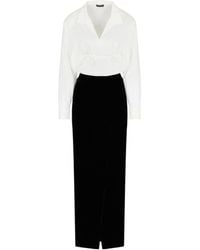 Emporio Armani - Jurken Zwart - Lyst