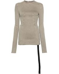 Rick Owens - Long Sleeve Denim T-Shirt - Lyst
