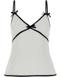 Moschino - Crepe Top - Lyst