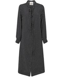 CRI.DA - Polka Dot Silk Midi Dress - Lyst