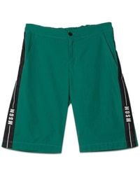 MSGM - Cotton Bermuda - Lyst