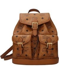 MCM - Bags And Backpacks Arena Fabric/Cognac - Lyst