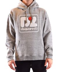 DSquared² - Heathered Hooded Sweatshirt - Lyst
