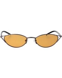 McQueen - Ruthenium-- Metal Sunglasses - Lyst