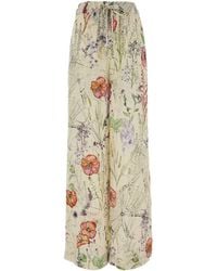 McQueen - Printed Crepe Pyjamas Pant - Lyst