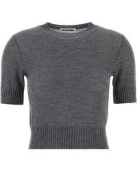 Jil Sander - Dark Wool Sweater - Lyst