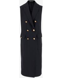 Tagliatore - Sleeveless Double-Breasted Coat - Lyst
