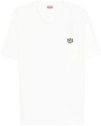 KENZO - Embroidered-Patch T-Shirt - Lyst