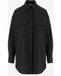 QL2 Donna - Stretch Wool Blend Shirt - Lyst