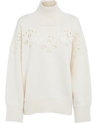 Chloé - Chloé Knitted Wool Sweater - Lyst