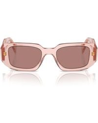 Prada - Zonnebril Pr17 Ws 19 Q10 D Roze/lichtbruin Unisex - Lyst