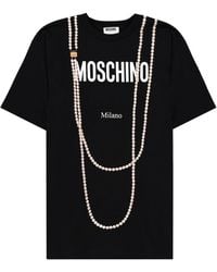 Moschino - Graphic Crew Neck T-Shirt - Lyst
