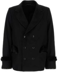 Random Identities - Wool Blend Coat - Lyst
