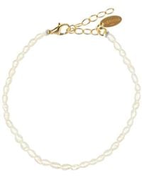 Hermina Athens - Oval Pearl Bracelet - Lyst