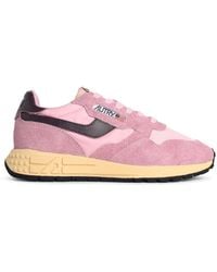Autry - 'Reelwind Low' Suede Blend Sneakers - Lyst