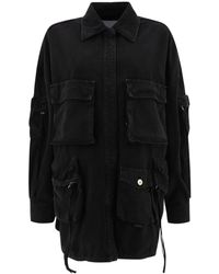 The Attico - Fern Denim Jack - Lyst