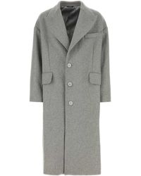 Dolce & Gabbana - Wool Blend Coat - Lyst