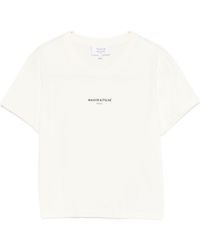 Maison Kitsuné - Logo Cotton T-Shirt - Lyst