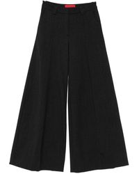 THE LATEST - Thelatest Alma Wool Blend Wide-Leg Trousers - Lyst