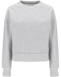 Isabel Marant - Shad Sweatshirt Met Logo -borduurwerk - Lyst